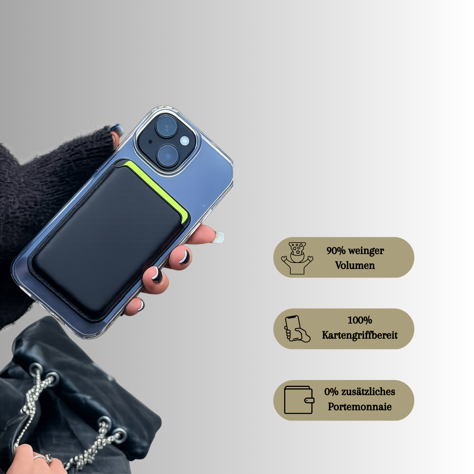 Solvanto® Magsafe Leder Wallet