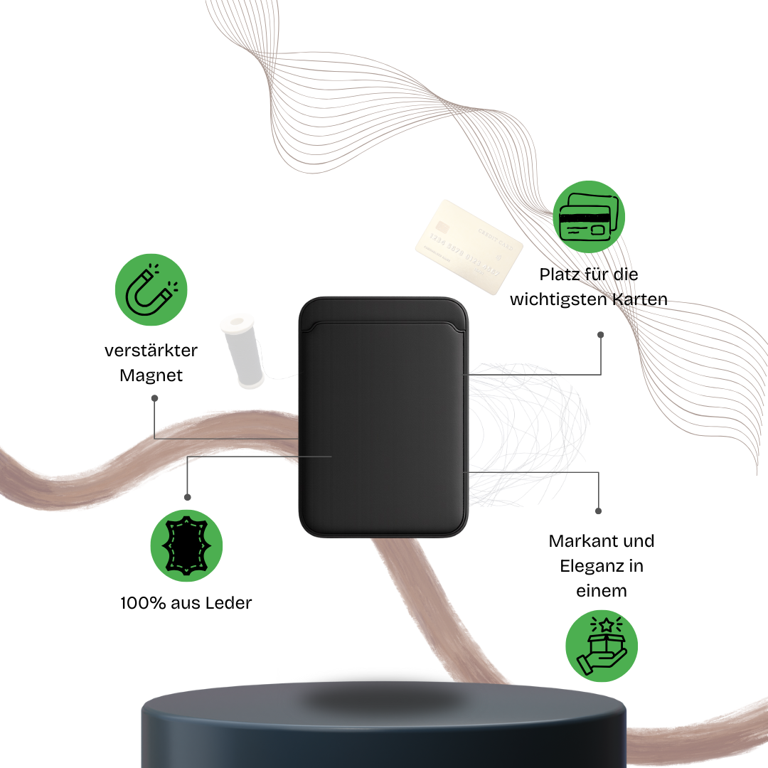Solvanto® Magsafe Leder Wallet
